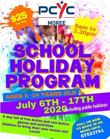PCYC Moree: School Holiday Program